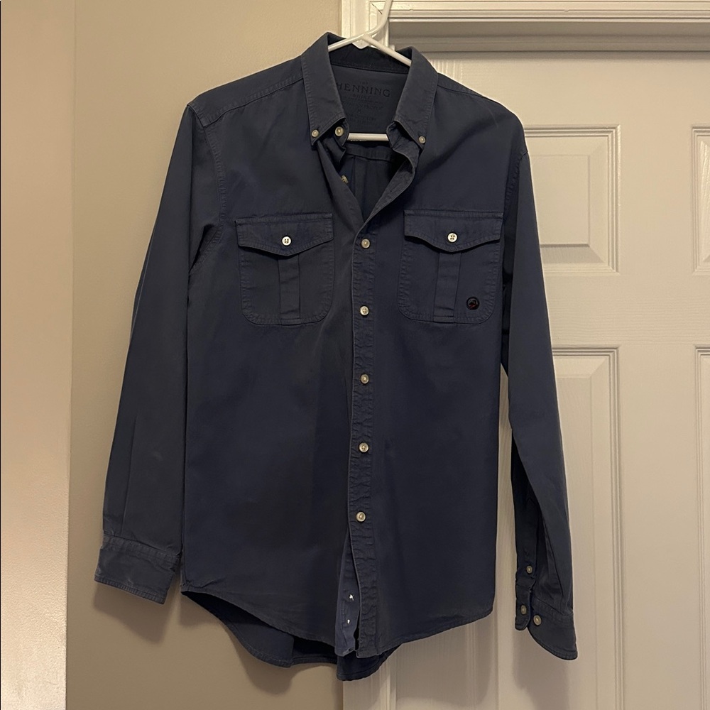 Southern Proper Dark Blue Shirt Jacket